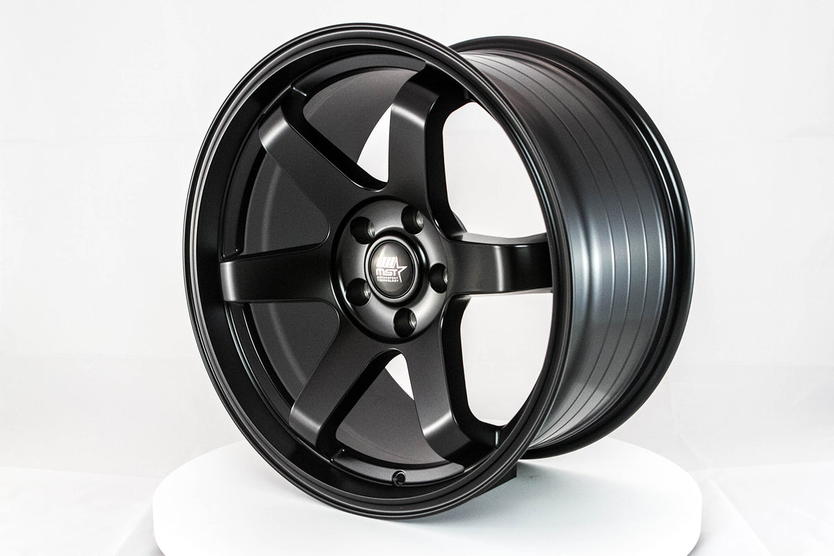 MST Time Attack Wheels - Matte Black / 18x9.5+22 – Aerogenics