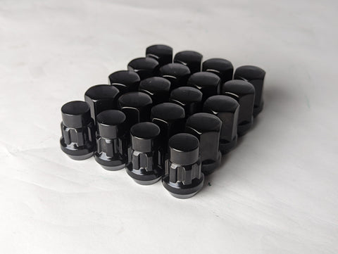 Carbon Steel Lugnuts with locks - 20 pcs