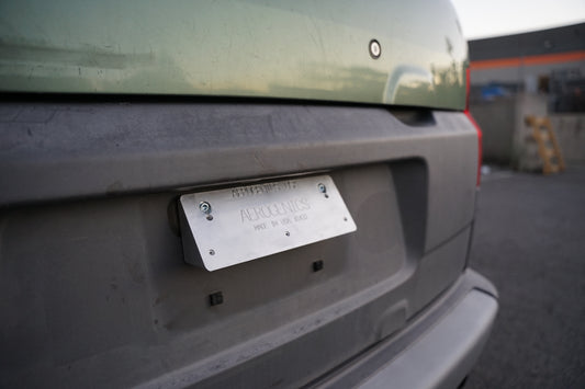 License Plate Angle Mount