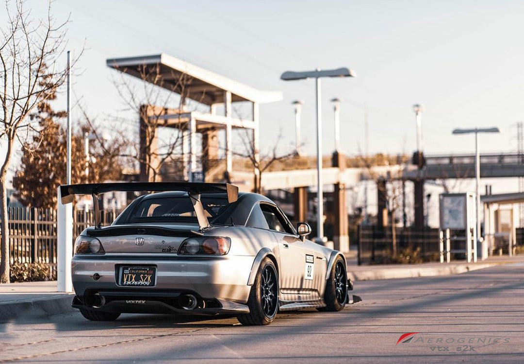 Billet Solid Wing Stands For Voltex GT Wings - 275mm (Curved Trunk)