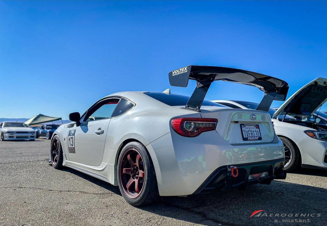 Billet Solid Wing Stands For Voltex GT Wings - 275mm (Curved Trunk)