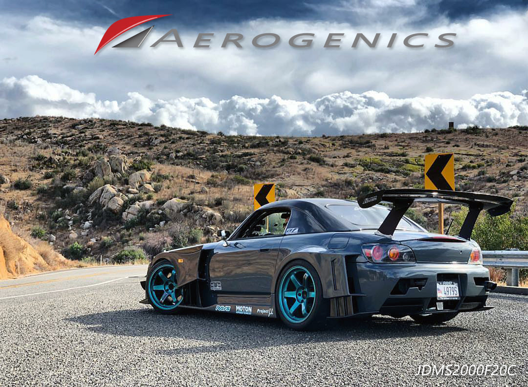 Billet Solid Wing Stands For Voltex GT Wings - 295mm (Curved Trunk)