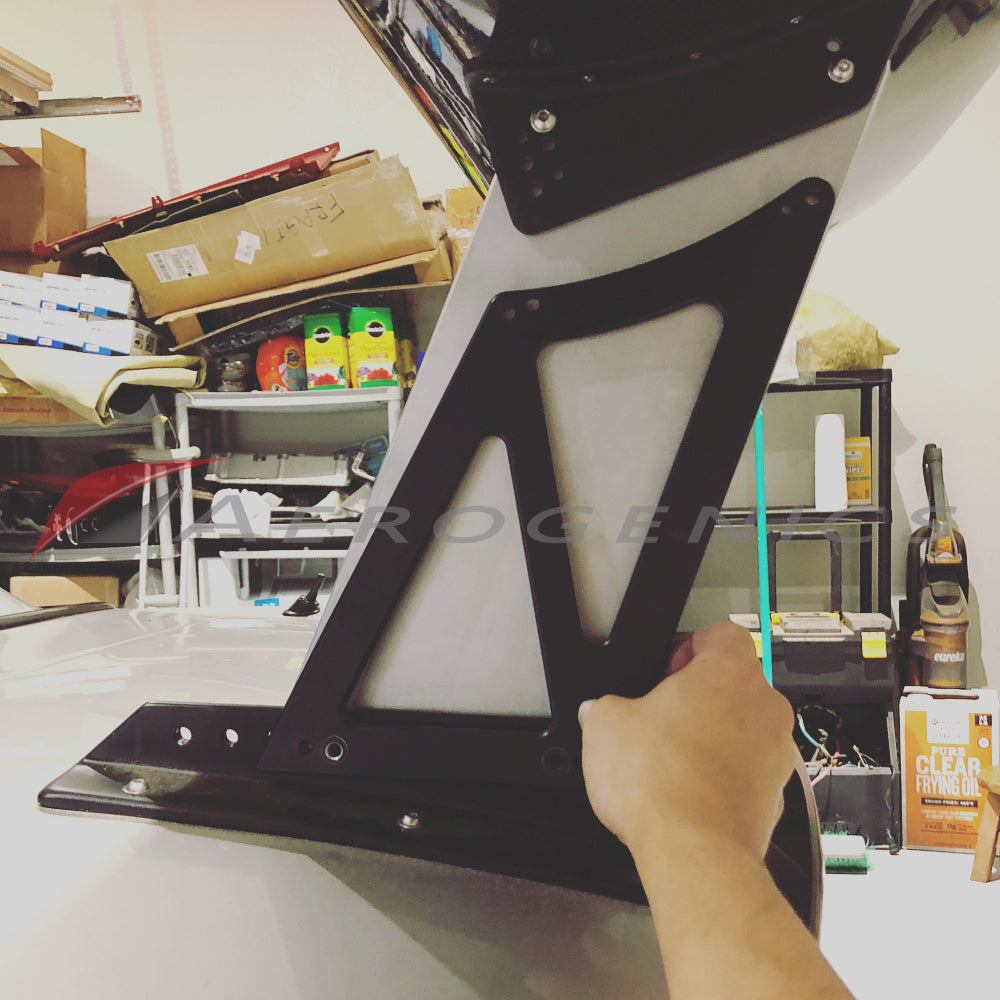 325mm solid stands for Voltex GT wings [EVO/STI/etc] - Aerogenics