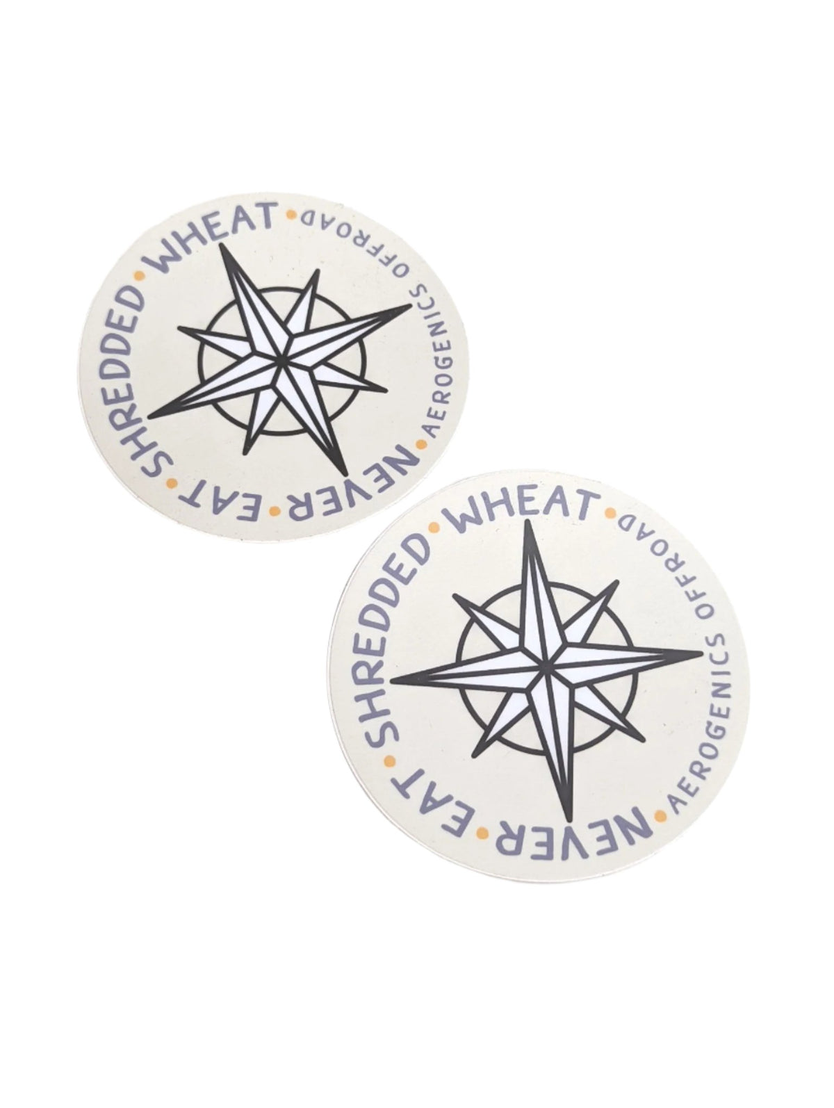 "Never Eat Shredded Wheat" - Aerogenics Decal (2x)