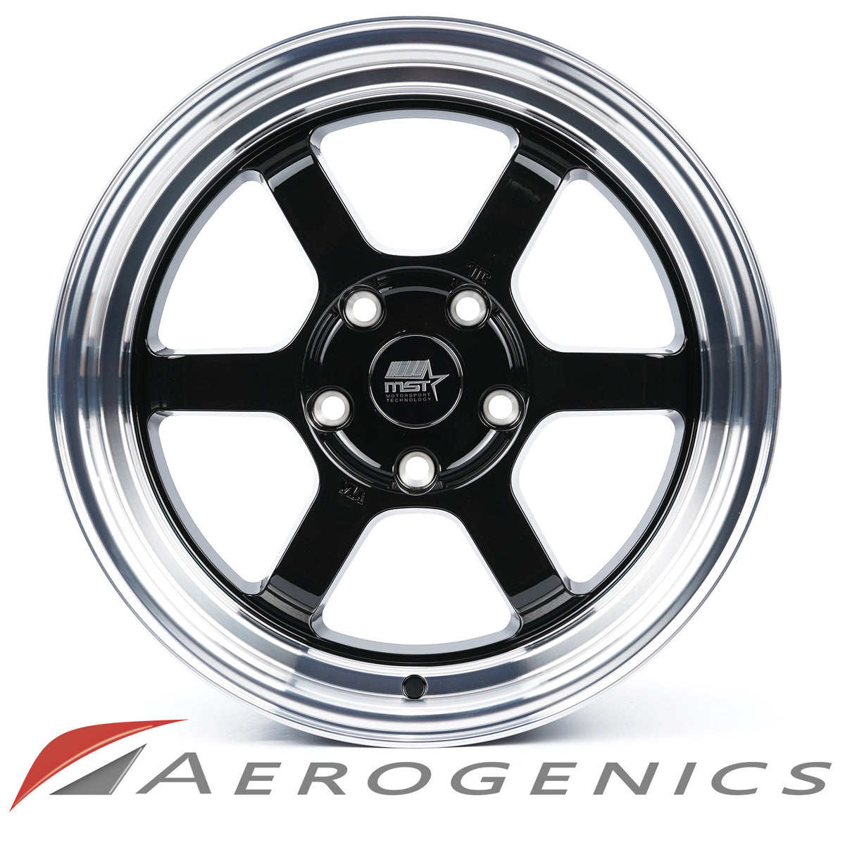 Offroad MST Wheels - Gloss Black w/Machined Lip / 16x8 +20