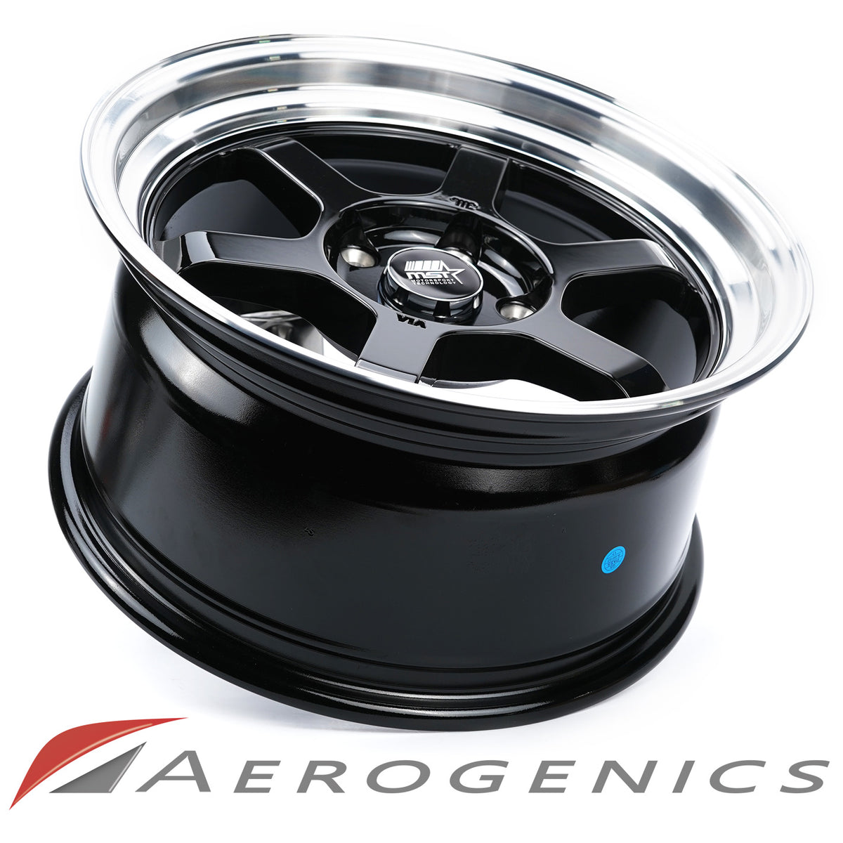 Offroad MST Wheels - Gloss Black w/Machined Lip / 16x8 +20