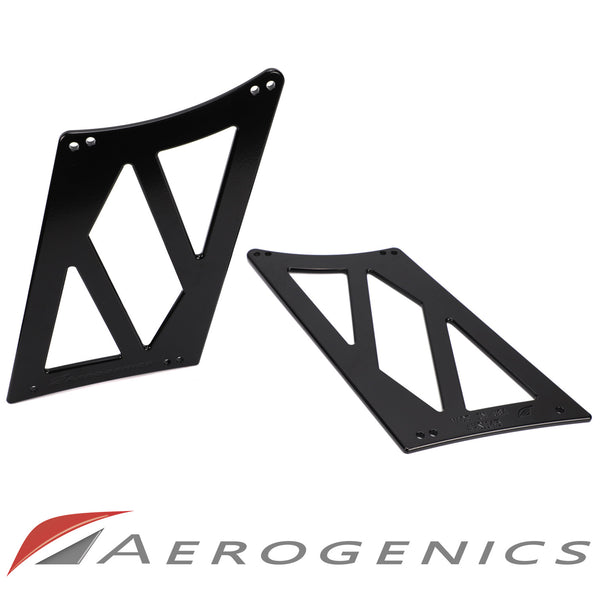 Billet Solid Cut Out Wing Stands For Voltex GT Wings - 275mm (Flat