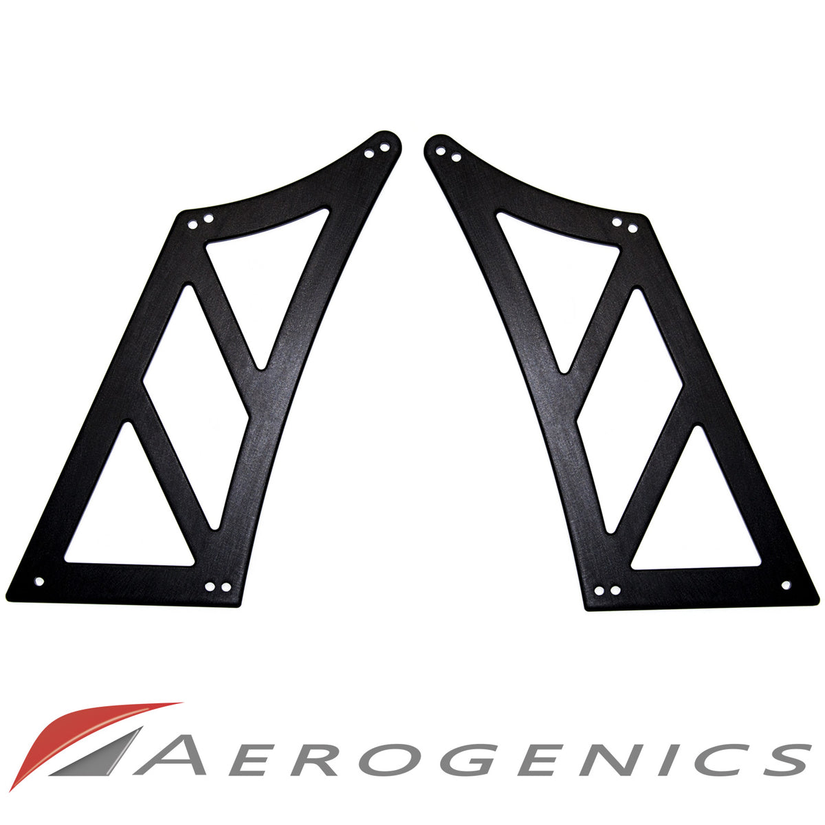 Billet Solid Cut Out Wing Stands For Voltex GT Wings - 295mm (Curved Trunk)