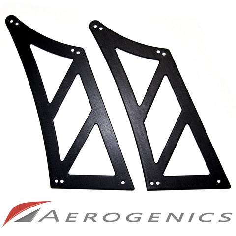 Billet Solid Cut Out Wing Stands For Voltex GT Wings - 295mm (Curved Trunk)